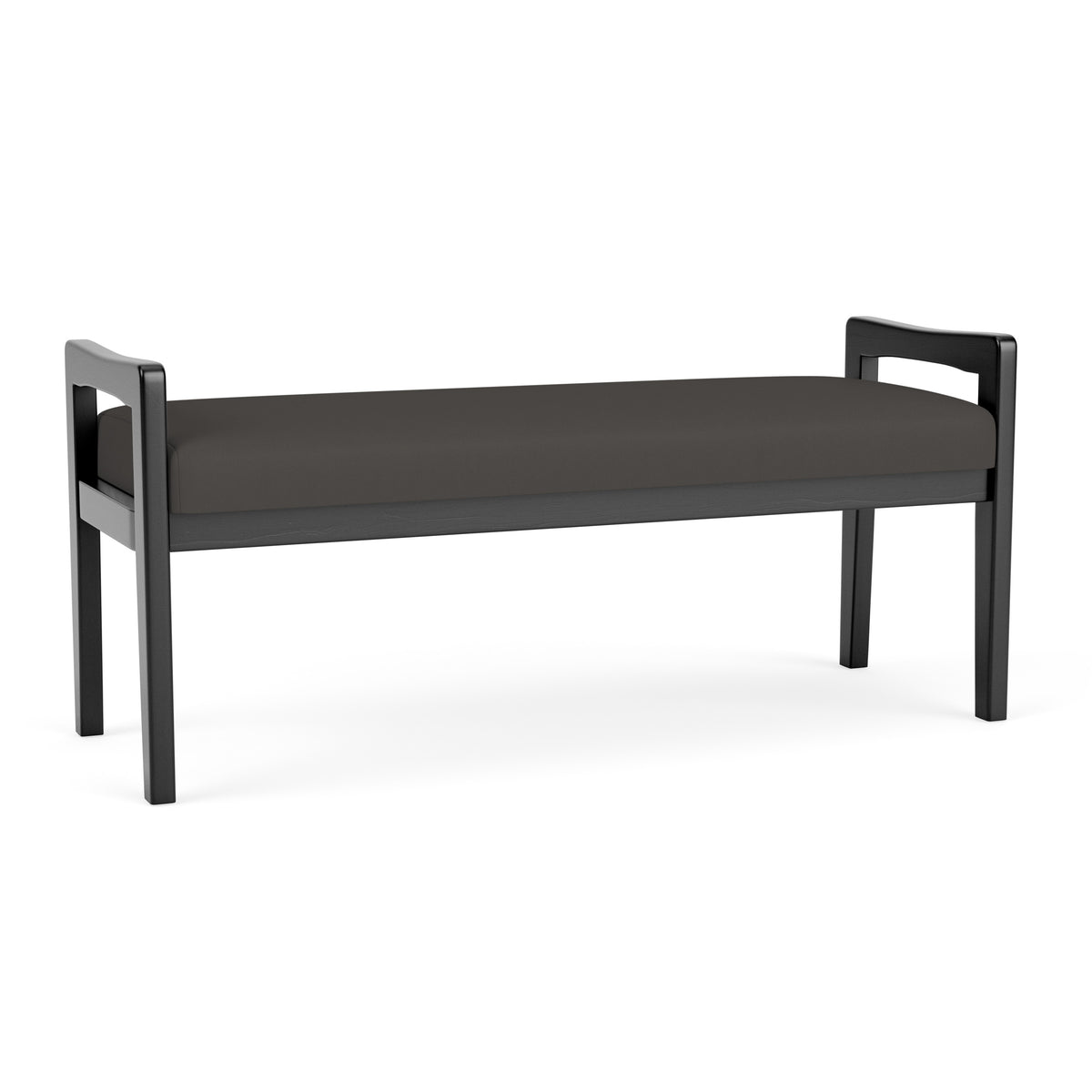 Weston Waiting Reception 2 Seat Bench Wood Frame