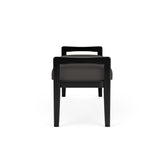 Weston Waiting Reception 2 Seat Bench Wood Frame