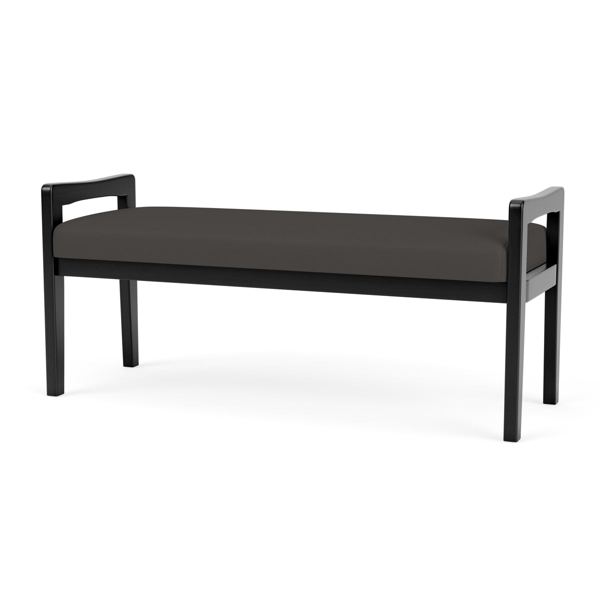 Weston Waiting Reception 2 Seat Bench Wood Frame