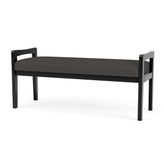 Weston Waiting Reception 2 Seat Bench Wood Frame