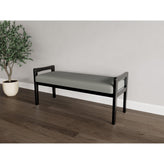 Weston Waiting Reception 2 Seat Bench Wood Frame