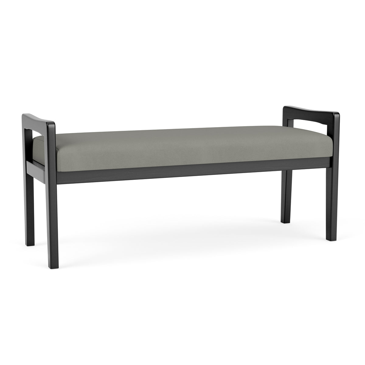 Weston Waiting Reception 2 Seat Bench Wood Frame