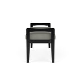 Weston Waiting Reception 2 Seat Bench Wood Frame