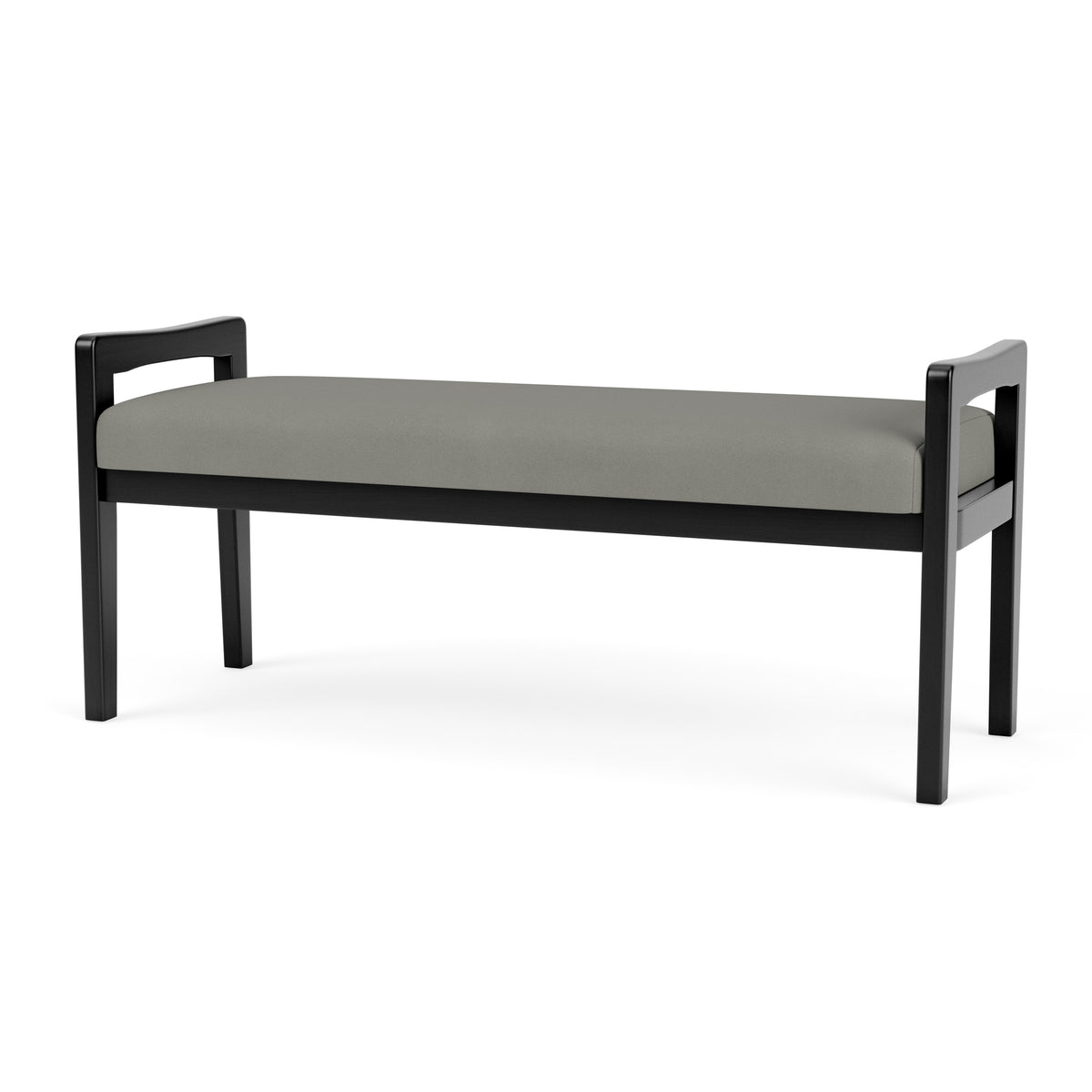 Weston Waiting Reception 2 Seat Bench Wood Frame