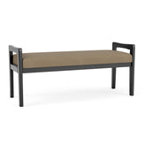Weston Waiting Reception 2 Seat Bench Wood Frame