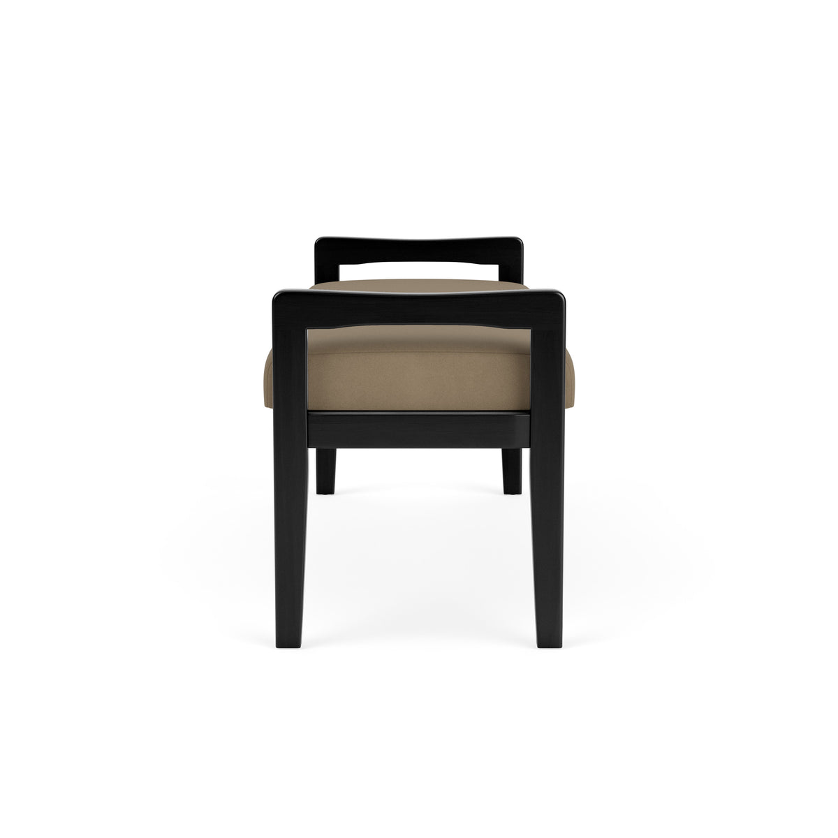 Weston Waiting Reception 2 Seat Bench Wood Frame