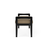Weston Waiting Reception 2 Seat Bench Wood Frame