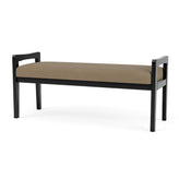 Weston Waiting Reception 2 Seat Bench Wood Frame