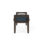 Weston Waiting Reception 2 Seat Bench Wood Frame