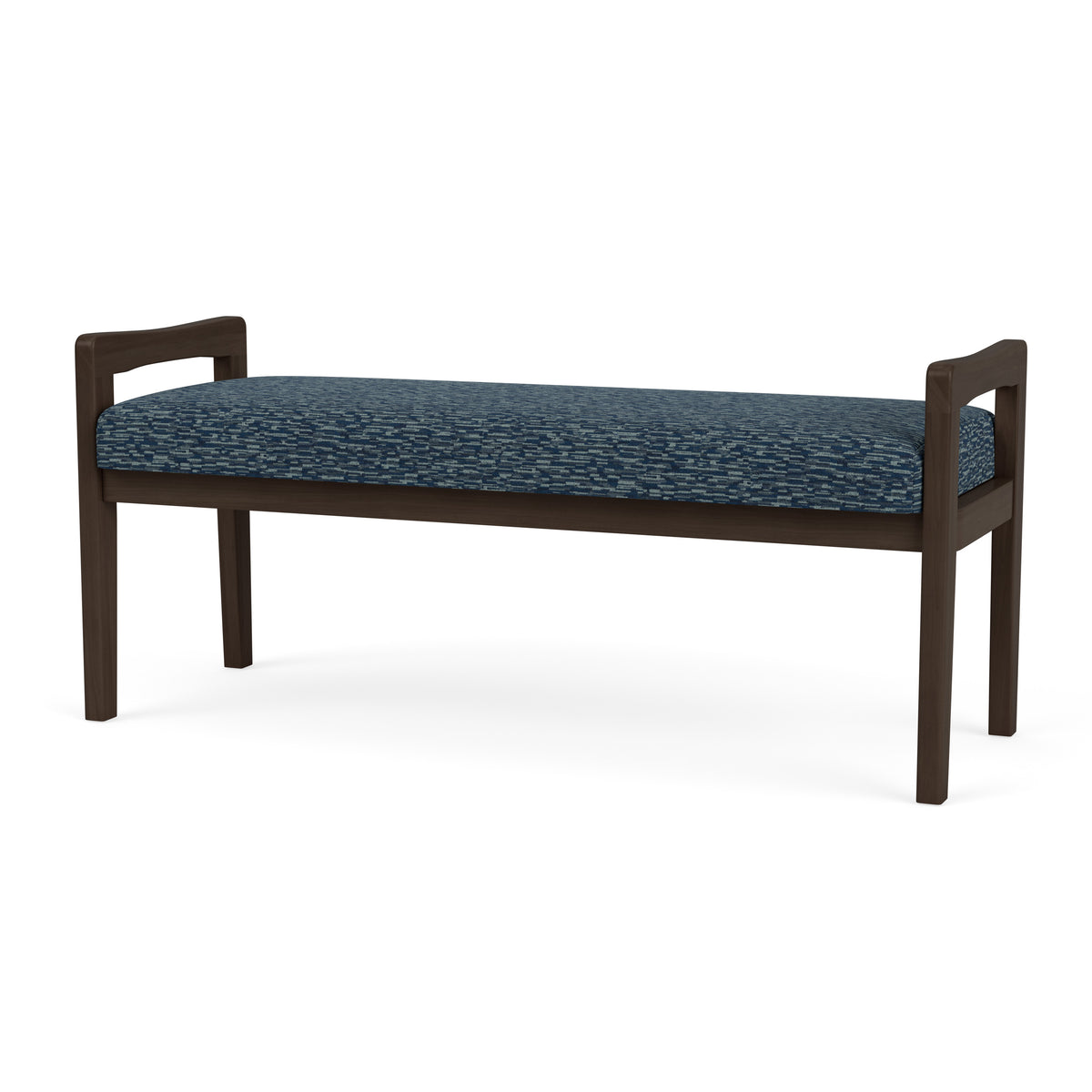 Weston Waiting Reception 2 Seat Bench Wood Frame
