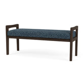 Weston Waiting Reception 2 Seat Bench Wood Frame