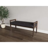 Weston Waiting Reception 2 Seat Bench Wood Frame