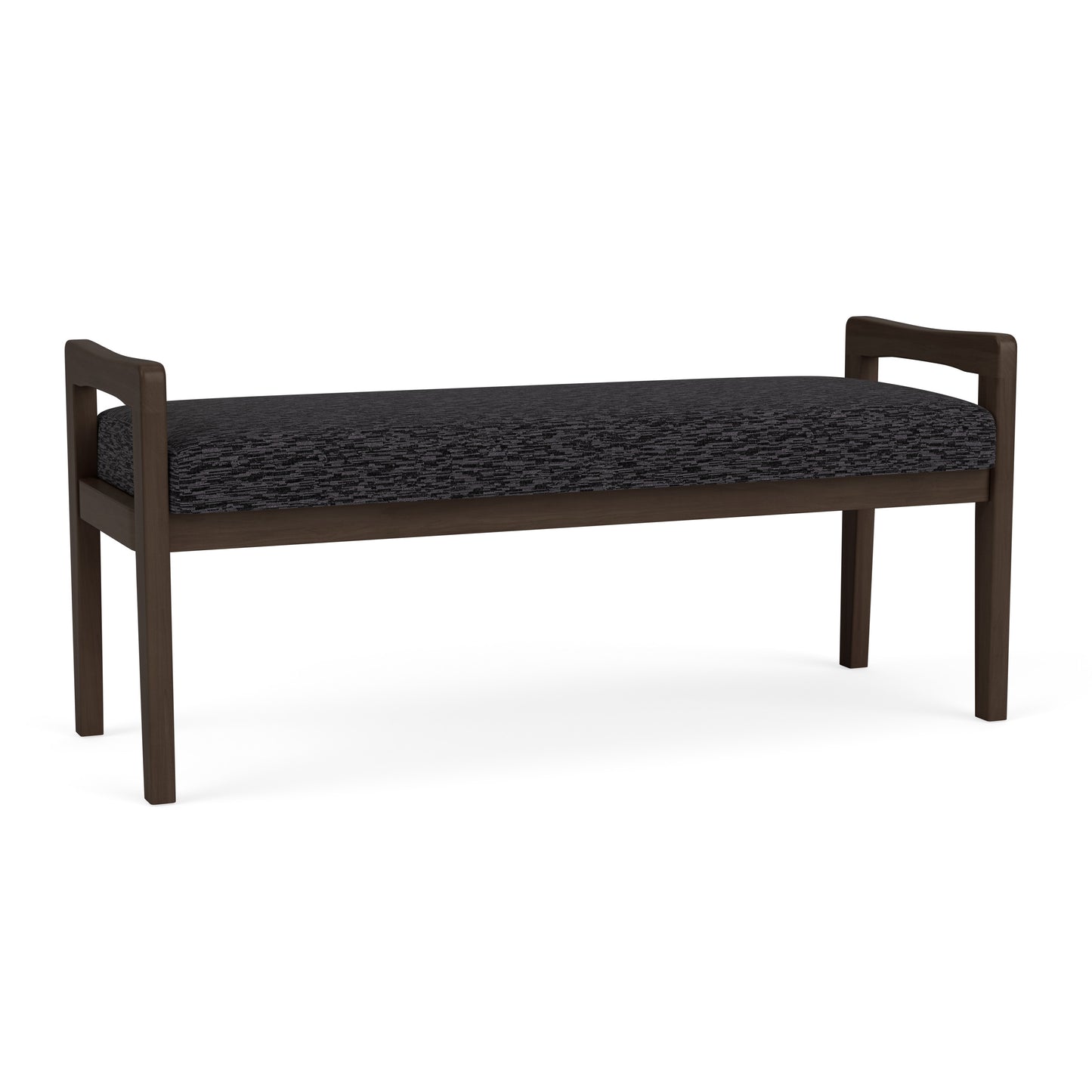 Weston Waiting Reception 2 Seat Bench Wood Frame