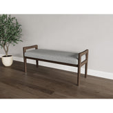 Weston Waiting Reception 2 Seat Bench Wood Frame