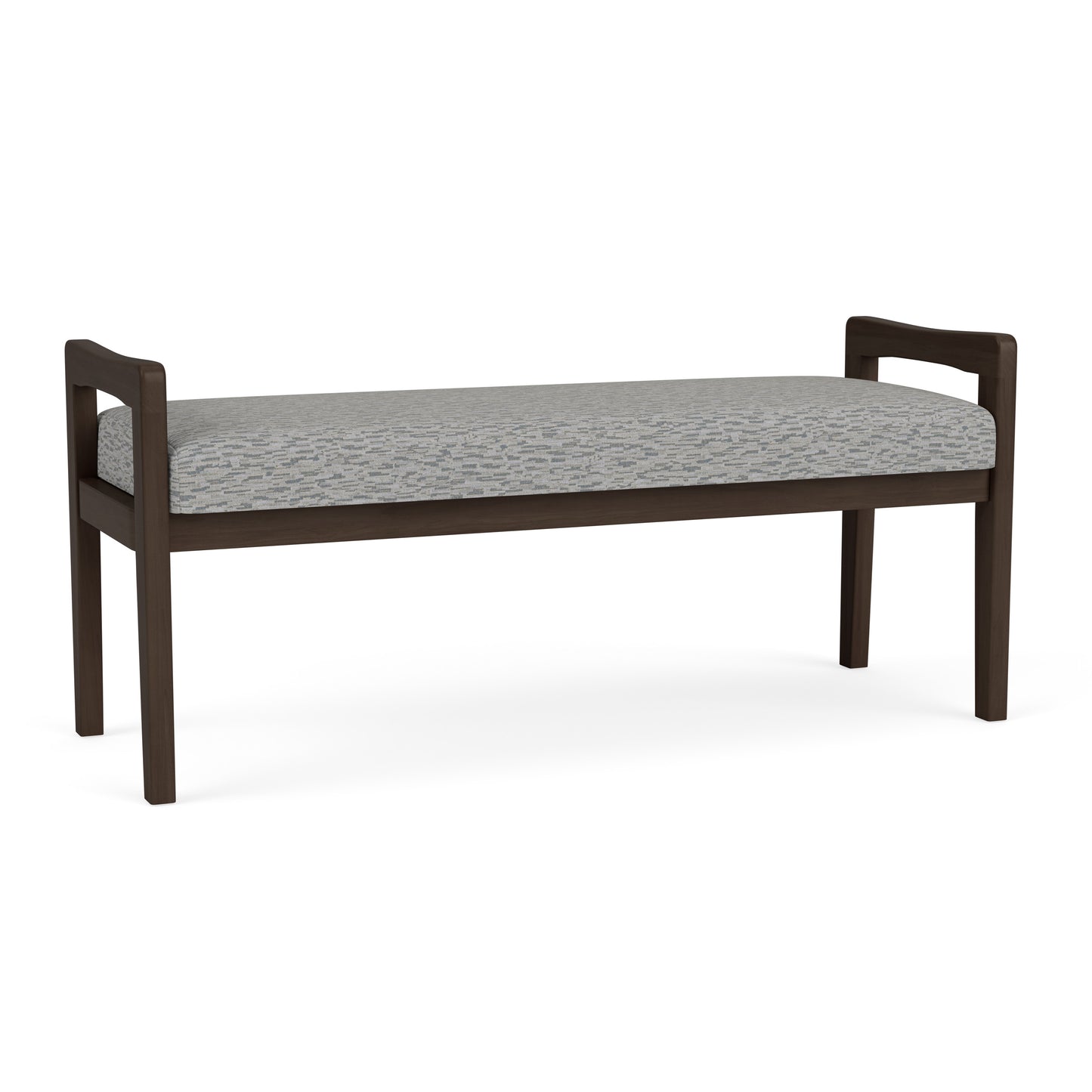 Weston Waiting Reception 2 Seat Bench Wood Frame