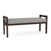 Weston Waiting Reception 2 Seat Bench Wood Frame