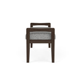 Weston Waiting Reception 2 Seat Bench Wood Frame