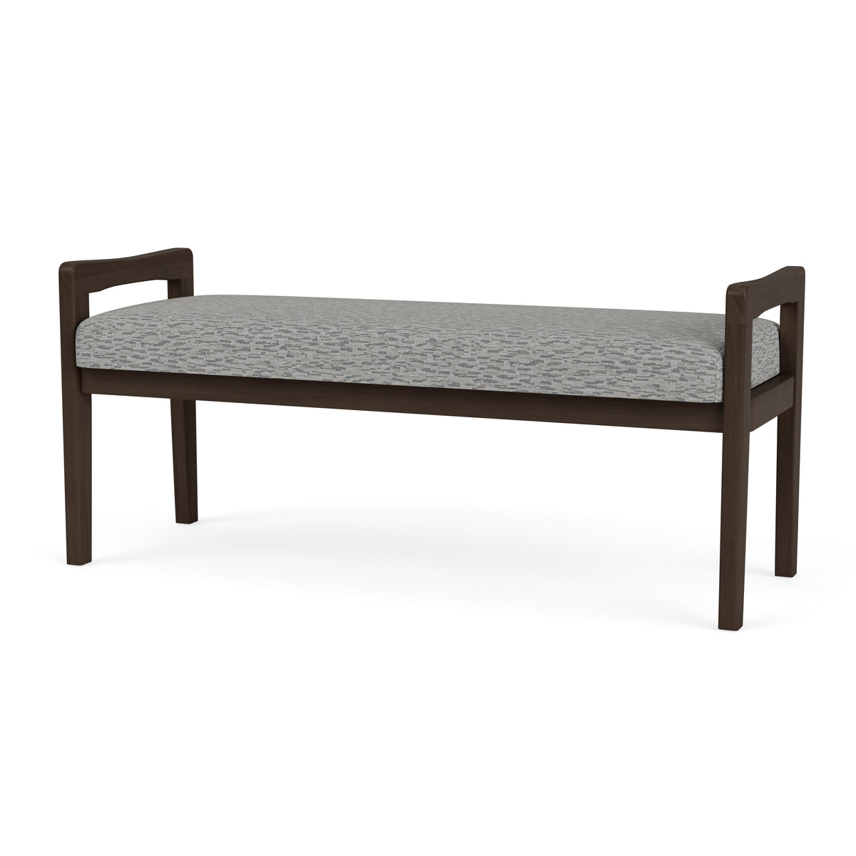 Weston Waiting Reception 2 Seat Bench Wood Frame