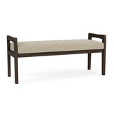Weston Waiting Reception 2 Seat Bench Wood Frame