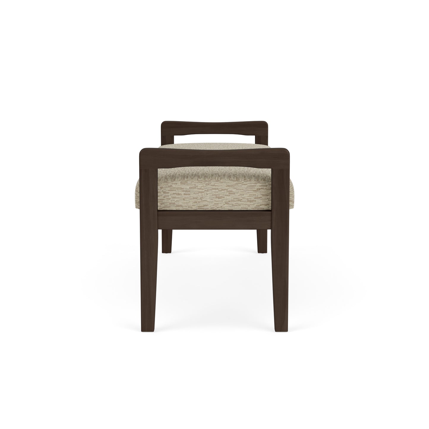 Weston Waiting Reception 2 Seat Bench Wood Frame