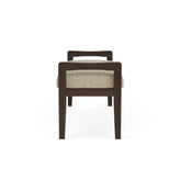 Weston Waiting Reception 2 Seat Bench Wood Frame