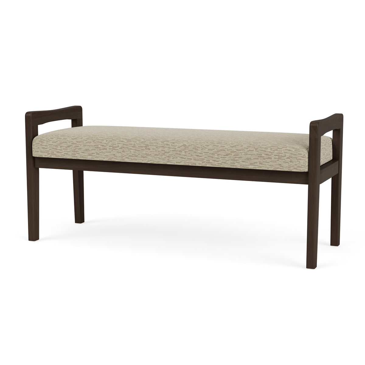 Weston Waiting Reception 2 Seat Bench Wood Frame