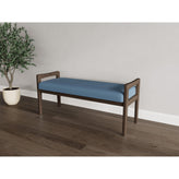 Weston Waiting Reception 2 Seat Bench Wood Frame
