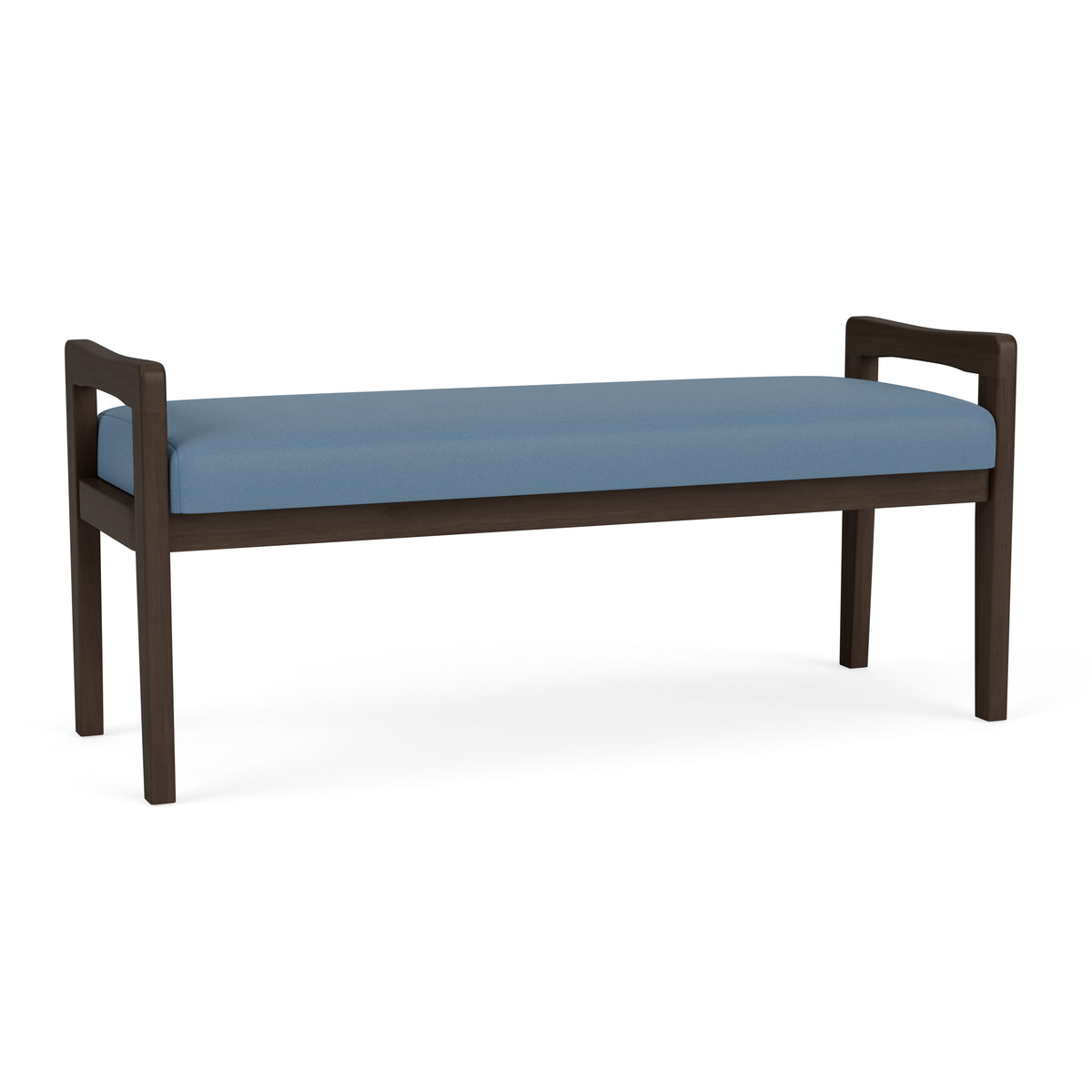 Weston Waiting Reception 2 Seat Bench Wood Frame