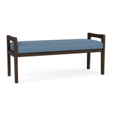 Weston Waiting Reception 2 Seat Bench Wood Frame