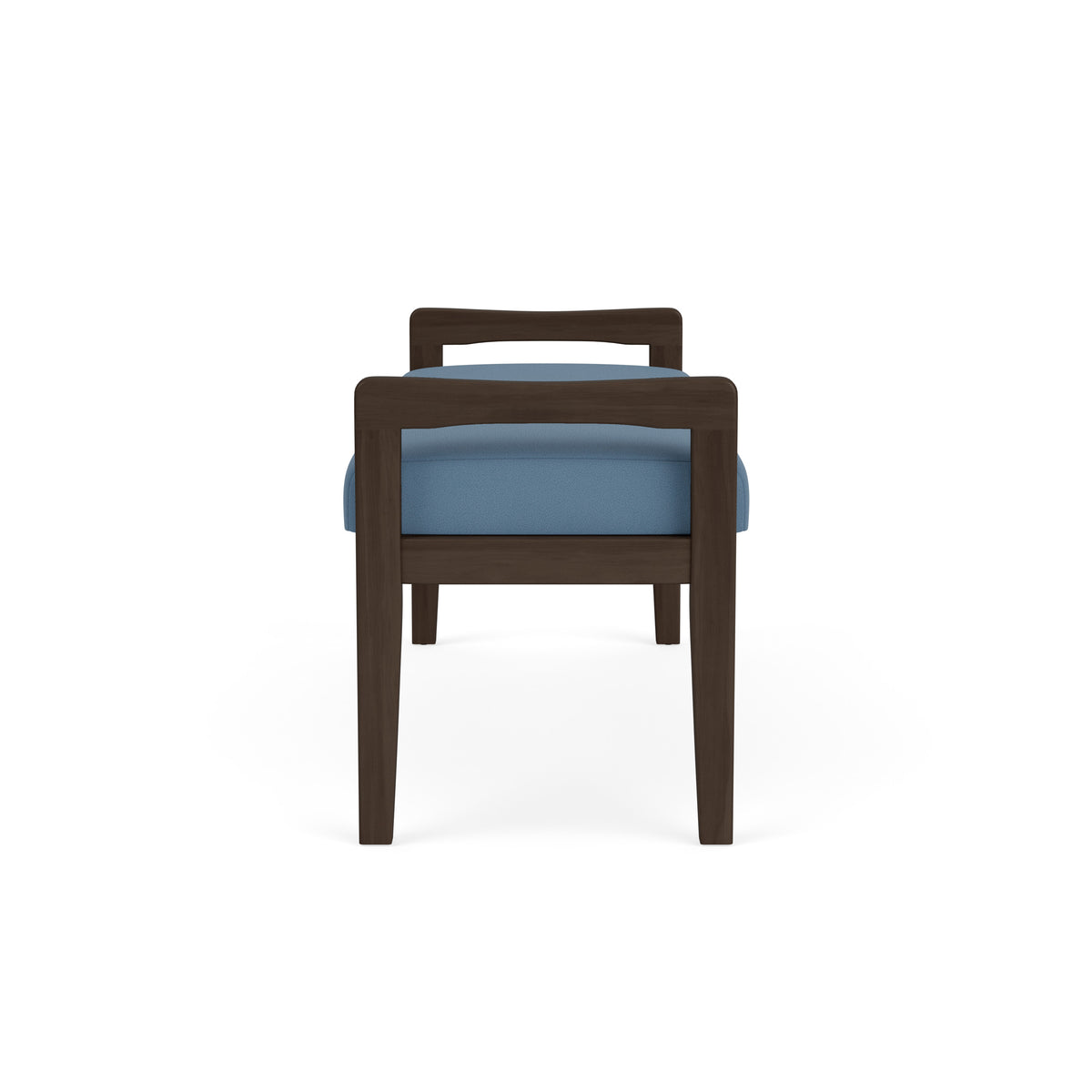 Weston Waiting Reception 2 Seat Bench Wood Frame