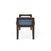 Weston Waiting Reception 2 Seat Bench Wood Frame
