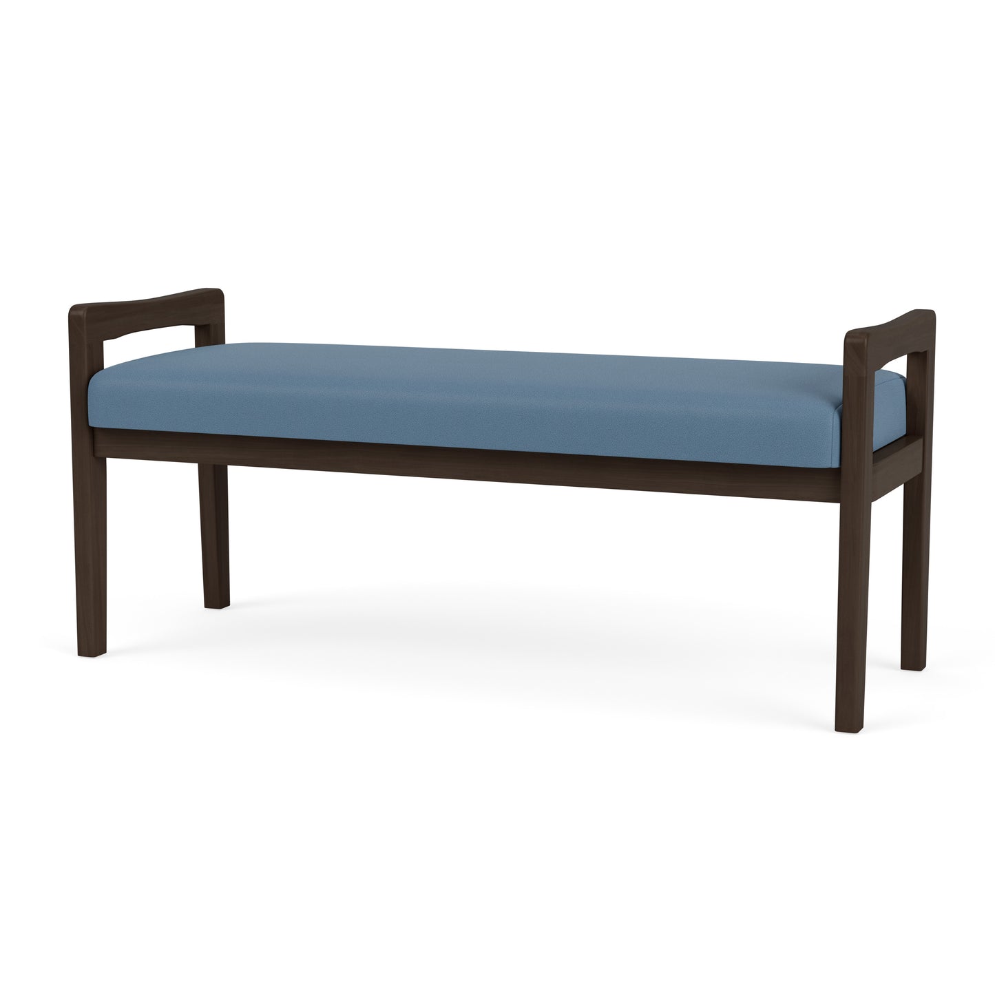 Weston Waiting Reception 2 Seat Bench Wood Frame
