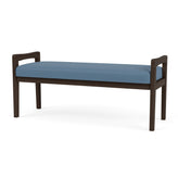 Weston Waiting Reception 2 Seat Bench Wood Frame