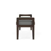 Weston Waiting Reception 2 Seat Bench Wood Frame