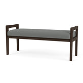 Weston Waiting Reception 2 Seat Bench Wood Frame