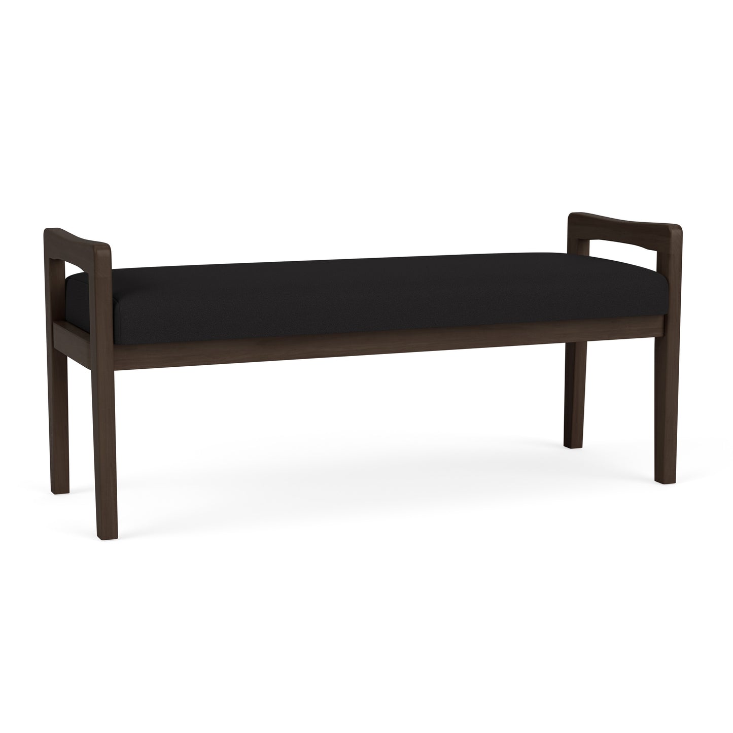Weston Waiting Reception 2 Seat Bench Wood Frame