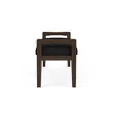 Weston Waiting Reception 2 Seat Bench Wood Frame