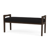 Weston Waiting Reception 2 Seat Bench Wood Frame