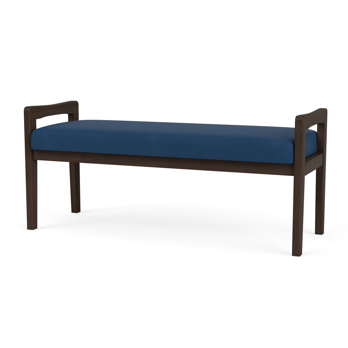 Weston Waiting Reception 2 Seat Bench Wood Frame