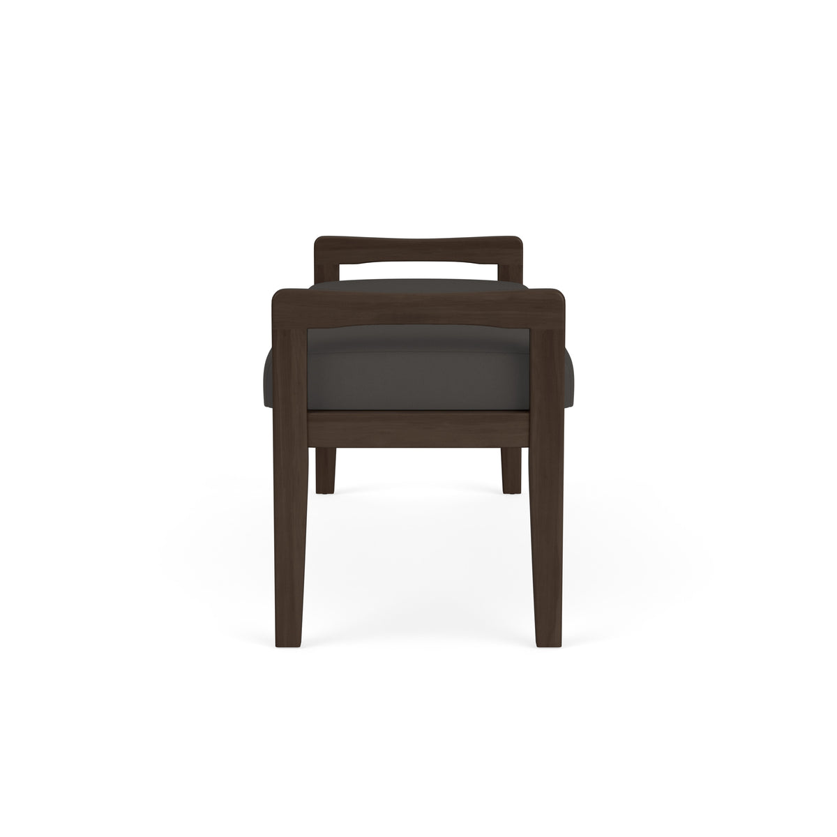 Weston Waiting Reception 2 Seat Bench Wood Frame