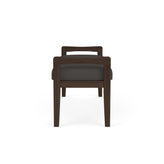 Weston Waiting Reception 2 Seat Bench Wood Frame