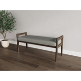 Weston Waiting Reception 2 Seat Bench Wood Frame