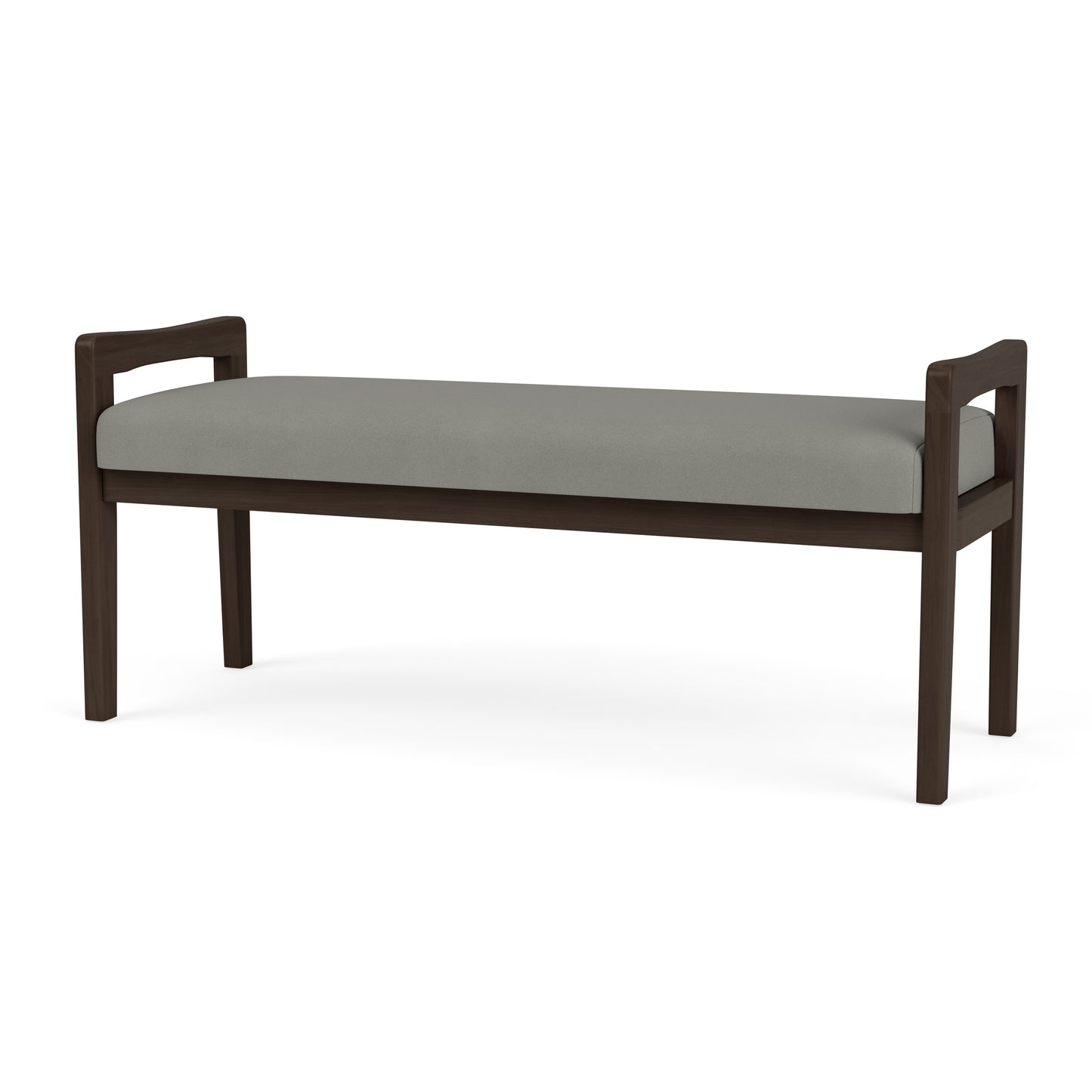 Weston Waiting Reception 2 Seat Bench Wood Frame