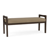 Weston Waiting Reception 2 Seat Bench Wood Frame