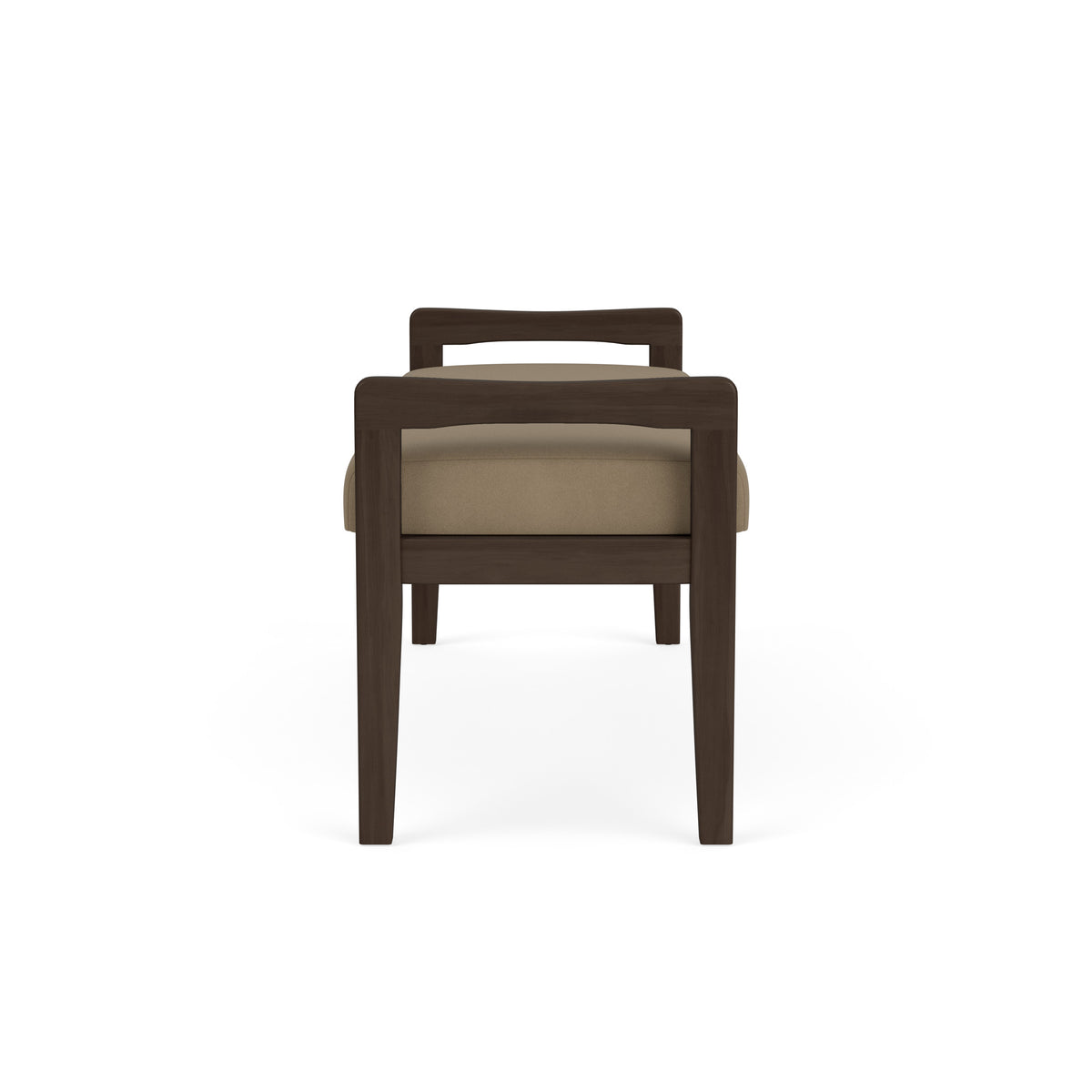 Weston Waiting Reception 2 Seat Bench Wood Frame
