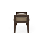 Weston Waiting Reception 2 Seat Bench Wood Frame