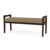 Weston Waiting Reception 2 Seat Bench Wood Frame