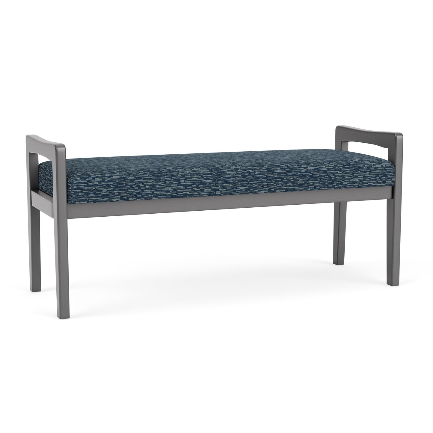 Weston Waiting Reception 2 Seat Bench Wood Frame