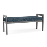 Weston Waiting Reception 2 Seat Bench Wood Frame