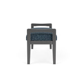 Weston Waiting Reception 2 Seat Bench Wood Frame
